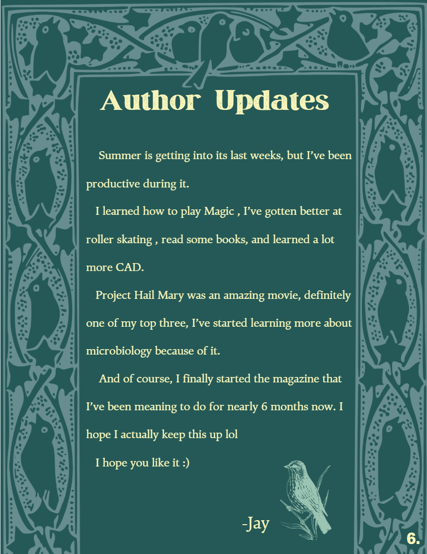 Author update page